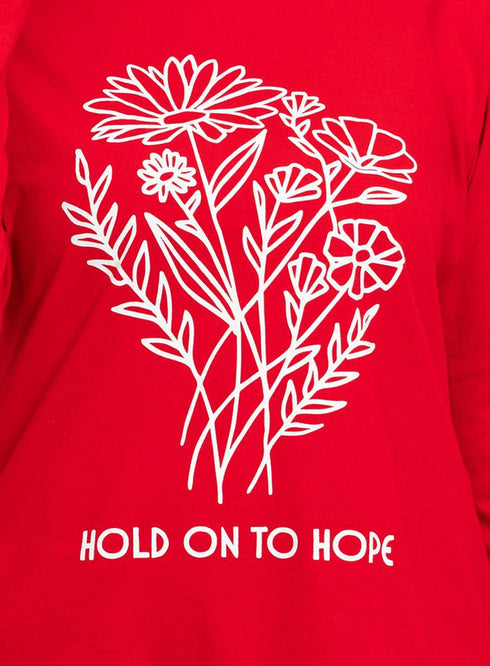 Racing Red Printed Long - Sleeve Design 4 - Khotwh
